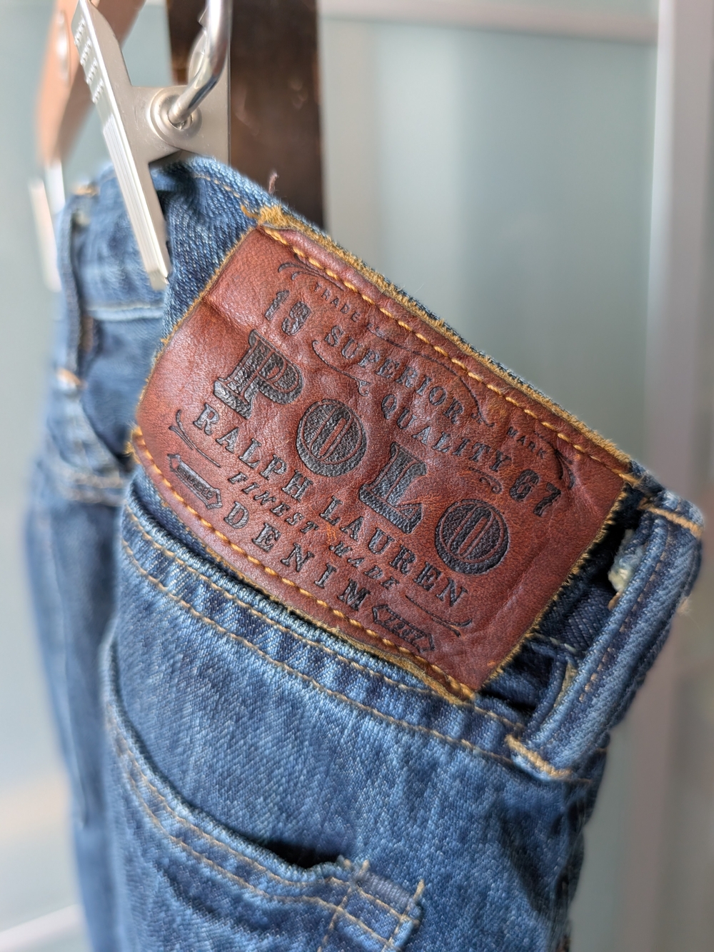 Polo Ralph Lauren Blue Denim Jeans 33/30 Slim Fit